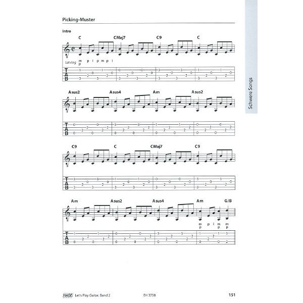 Hage Musikverlag Let's Play Guitar 2