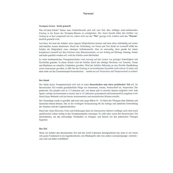 Musikverlag Schweizer Trompete Lernen Leicht 1