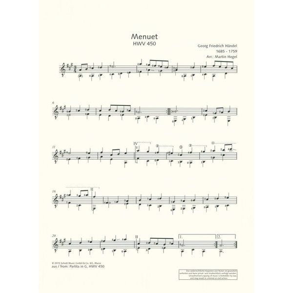 Schott Hndel for Guitar