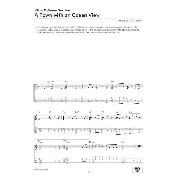 Yamaha Music Entertainment  Studio Ghibli Songs Ukulele 1