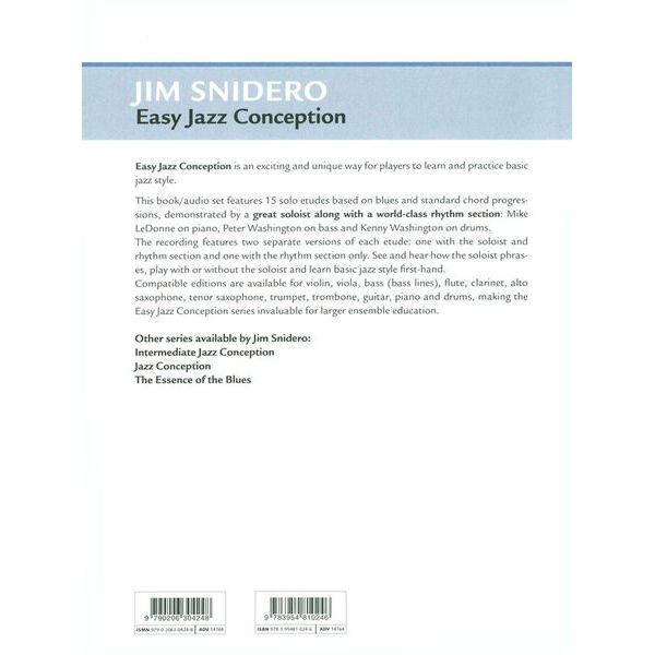 Advance Music Easy Jazz Conception Flute