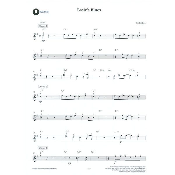 Advance Music Easy Jazz Conception 1 A-Sax