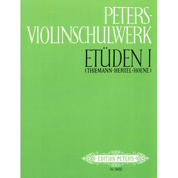 Edition Peters Violinschulwerk Etüden 1