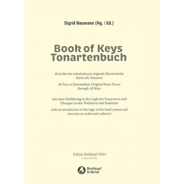 Breitkopf & Hrtel Tonartenbuch