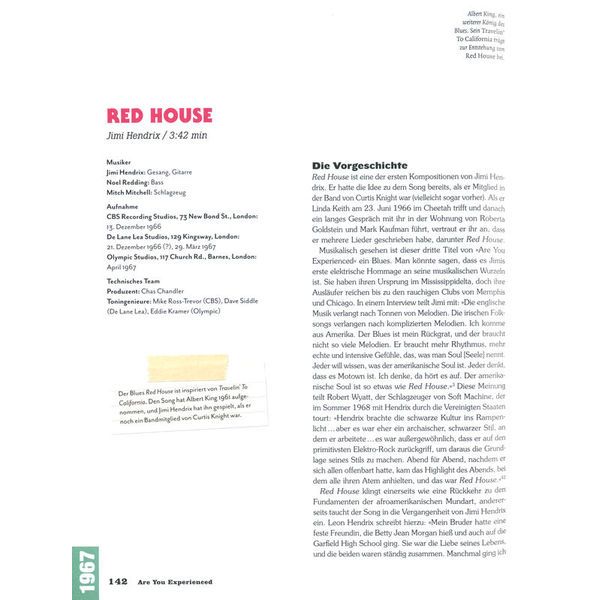 Delius Klasing Verlag Jimi Hendrix Alle Songs