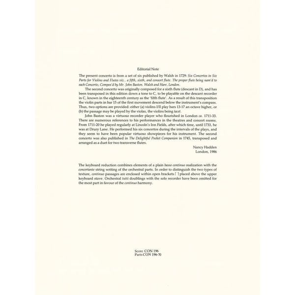 Schott Baston Concerto No. 2 C-Dur