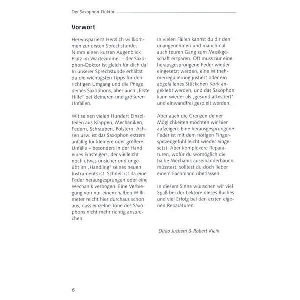 Schott Der Saxophon-Doktor