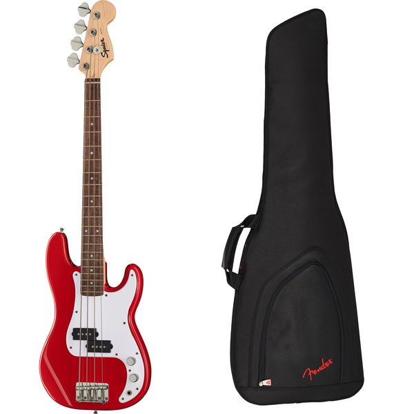 Squier Mini P Bass Dakota Red Bundle