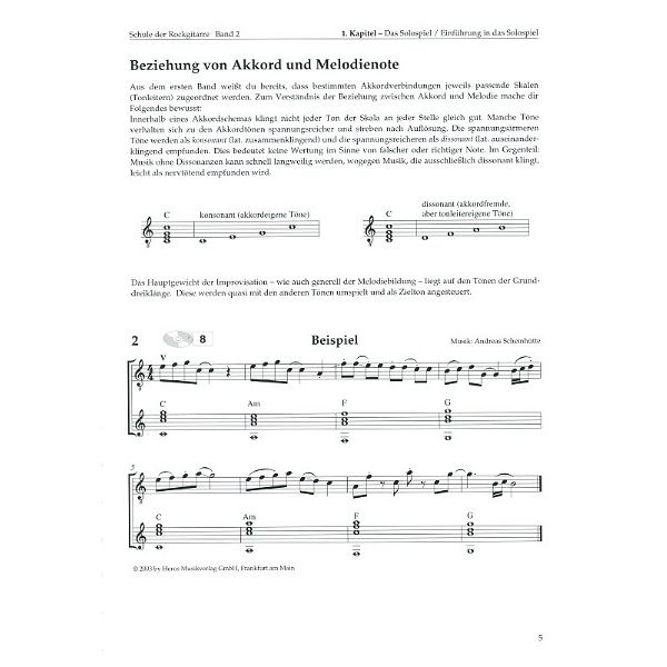 Weinberger Musikverlag Schule der Rockgitarre 2