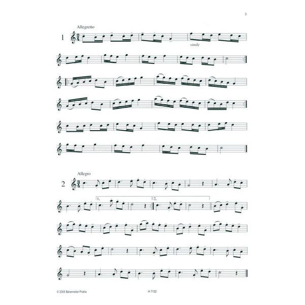 Brenreiter 35 Etüden Sopranblockflöte
