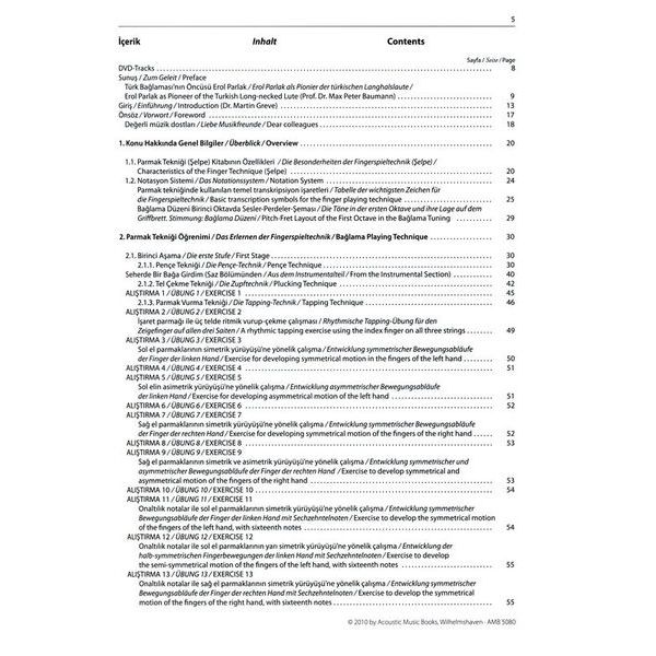 Acoustic Music Books Baglama Saz Method