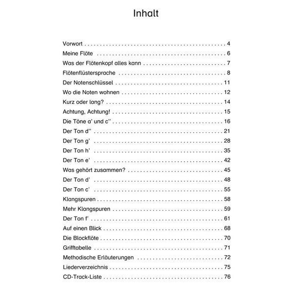 Holzschuh Verlag Jede Menge Flötentöne 1 + CD
