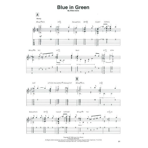 Hal Leonard Miles Davis for Solo Guitar