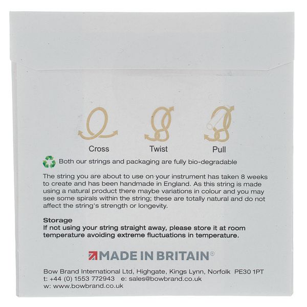 Bow Brand NG 4th E Gut Harp String No.22