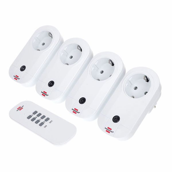 Brennenstuhl RC Switch Sockets Set of 4