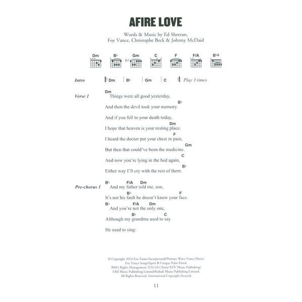 Hal Leonard Little Black Book Ed Sheeran