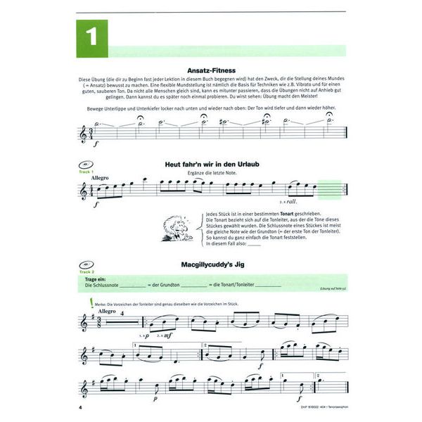 De Haske Hören Lesen Schule 3 Tenor Sax