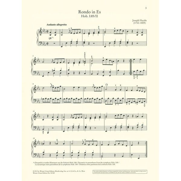 Wiener Urtext Edition Haydn �Mozart �Cimarosa