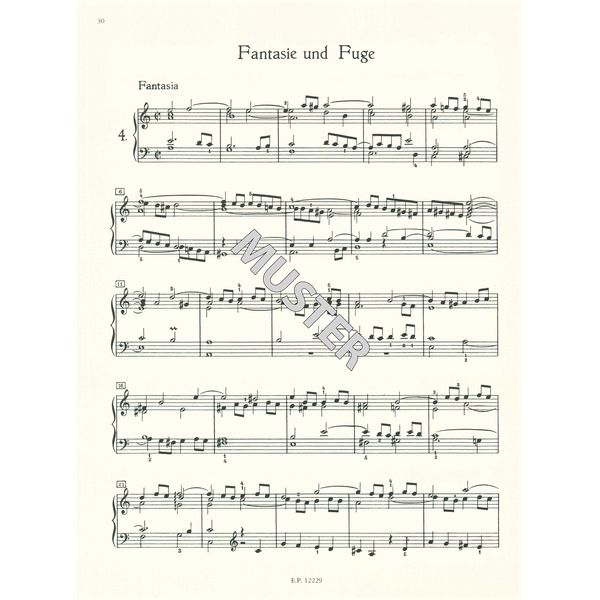 Edition Peters Bach Chromatische Fantasie