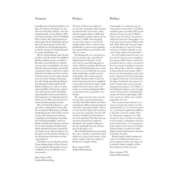 Henle Verlag Beethoven Violinsonate op.24