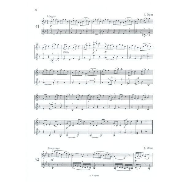 Edition Peters Violinschulwerk Etüden 1