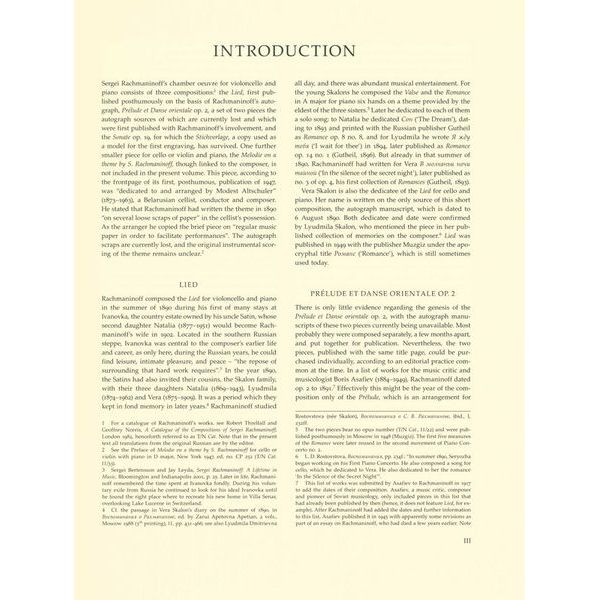 Brenreiter Rachmaninow Werke für Cello