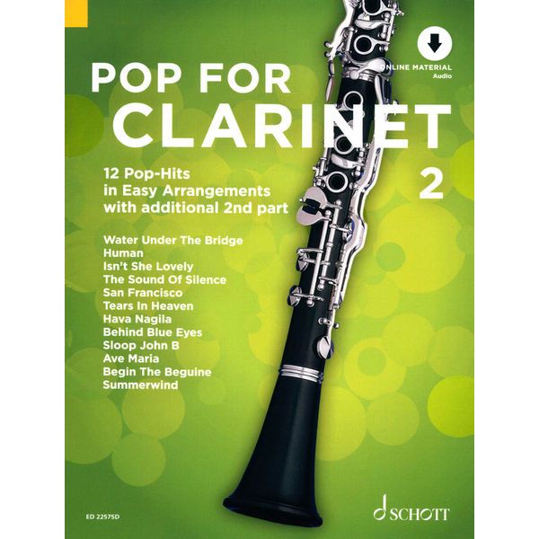 Schott Pop For Clarinet 2