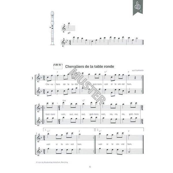 Holzschuh Verlag Schule for Altblockflöte 2 +DL