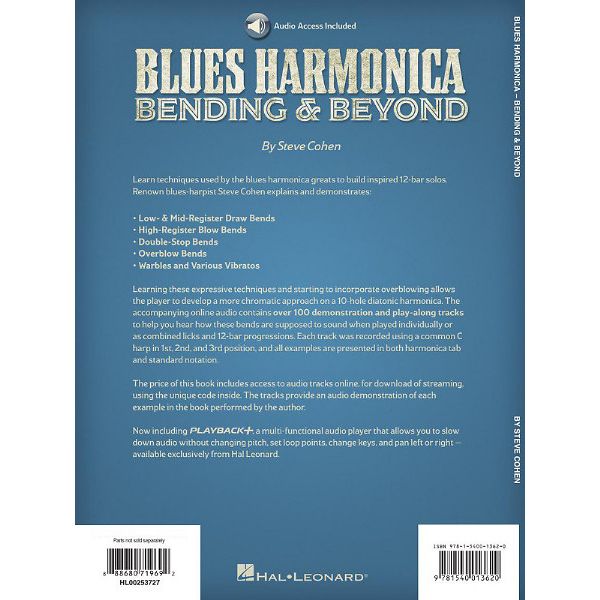 Hal Leonard Blues Harmonica Bending