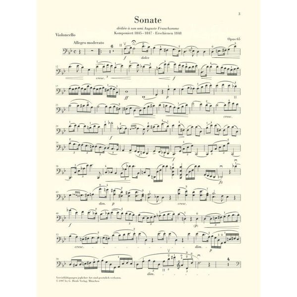 Henle Verlag Chopin Cellosonate op.65