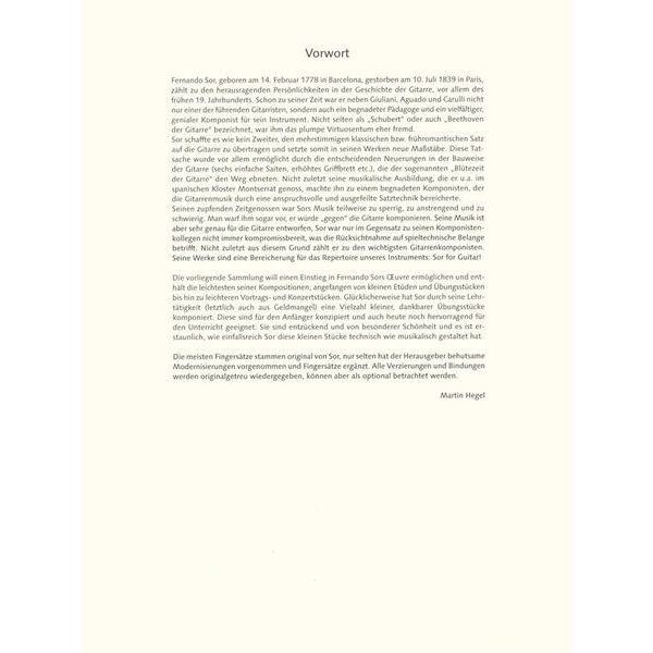 Schott Sor For Guitar