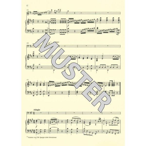 Friedrich Hofmeister Verlag Vanhal Concert D-Dur Kontrabas