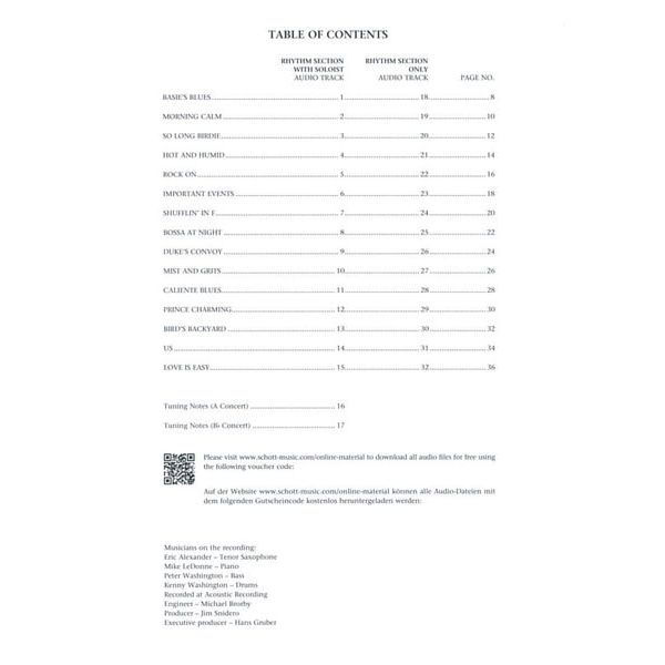 Advance Music Easy Jazz Conception 1 T-Sax