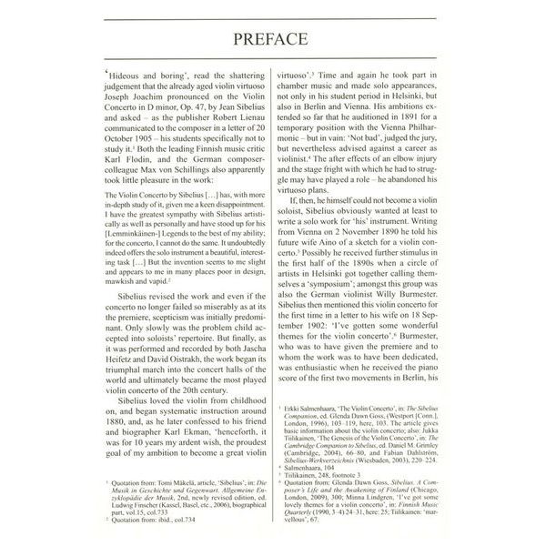 Edition Eulenburg Sibelius Violinkonzert d-Moll