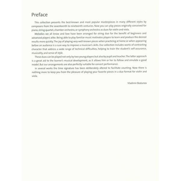 Brenreiter Classic Hits Violin Viola