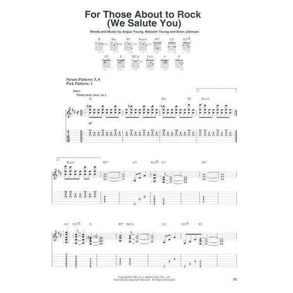 Hal Leonard AC/DC Easy Guitar Riffs