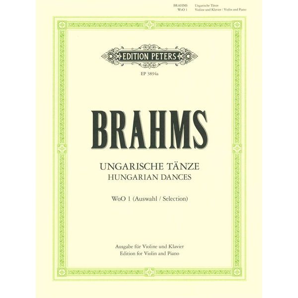 Edition Peters Brahms Ungarische Tnze VL