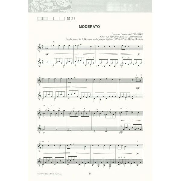 Edition Dux Saitenwege für zwei Gitarren 1