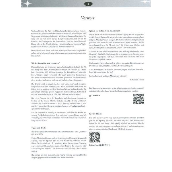 Schott Weihnachtslieder Blockflöte