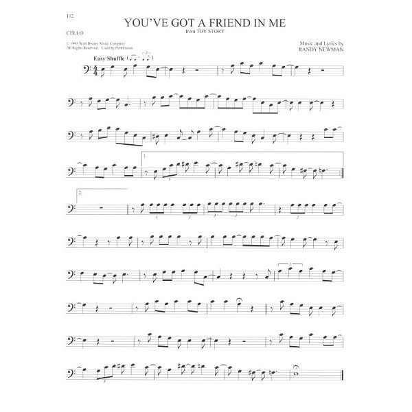 Hal Leonard 101 Disney Songs: Cello