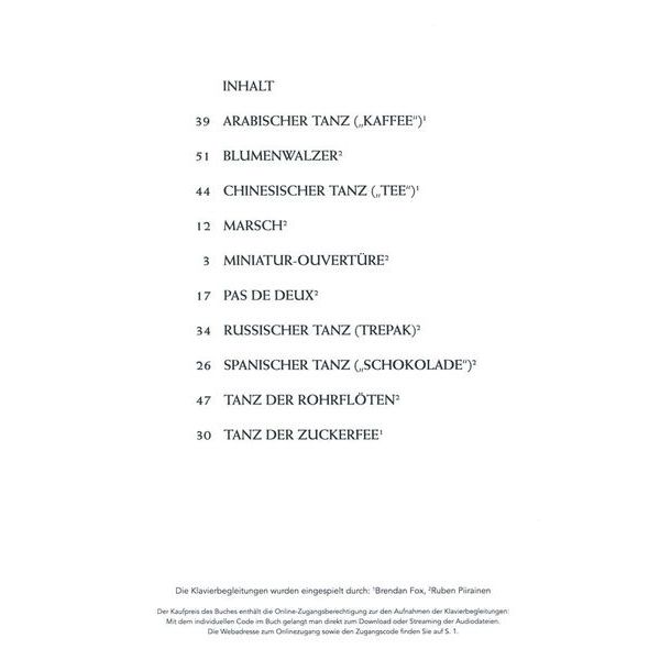 Hal Leonard Tschaikowski Nussknacker Violi