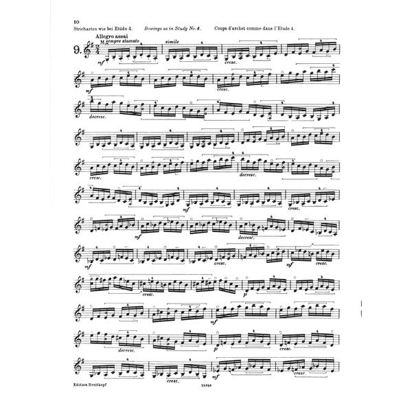 Breitkopf & Hrtel Kayser Etüden op. 20 Violin
