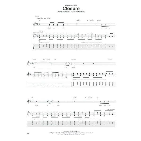 Hal Leonard The Best Of Opeth