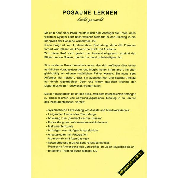 Musikverlag Schweizer Posaune Lernen leicht gemacht1