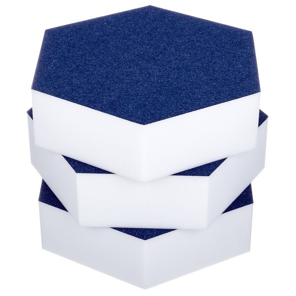 t.akustik Hexagon Melamine Dark Blue 75