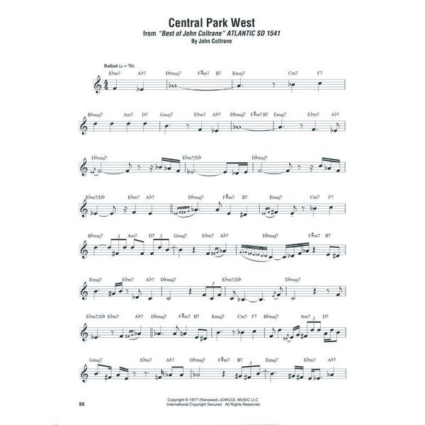 Hal Leonard John Coltrane Omnibook Bb