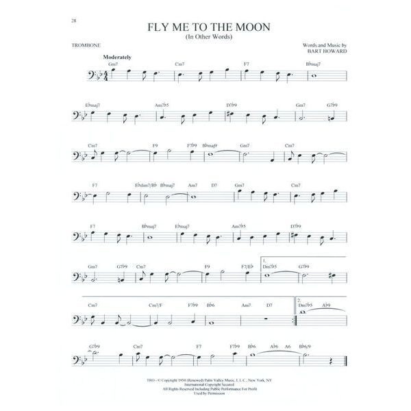 Hal Leonard 101 Jazz Songs for Trombone