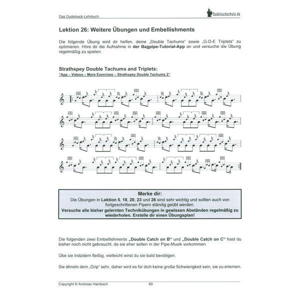 Verlag der Dudelsackschule Das Dudelsack-Lehrbuch