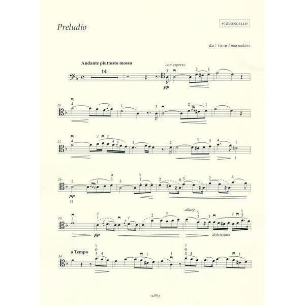 Ricordi Verdi For Cello