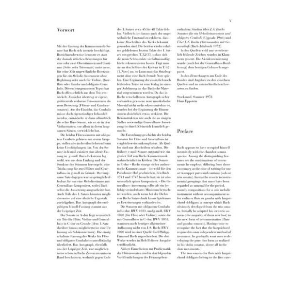 Henle Verlag Bach Flötensonaten 1